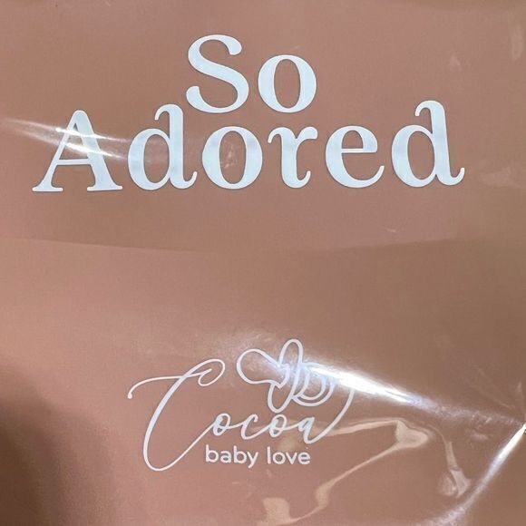 NWT Cocoa Baby Love “So Adored” Silicone Bib One Size - Picture 5 of 7